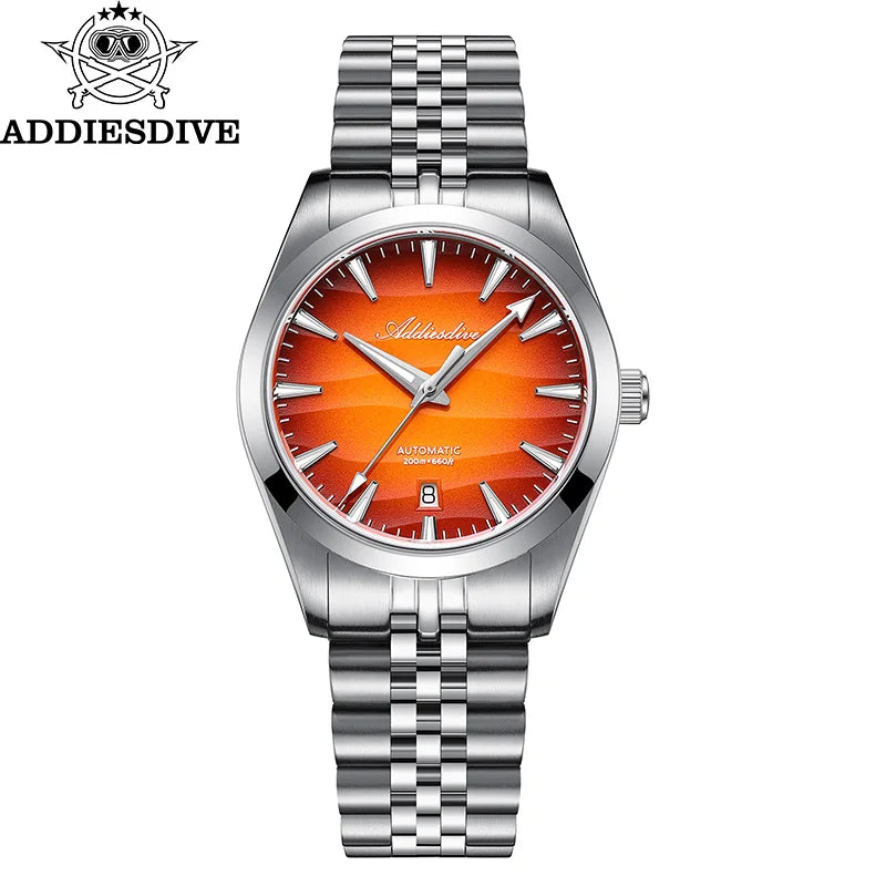 Automatisk dykarklocka 39mm – safirglas & 200m vattentät