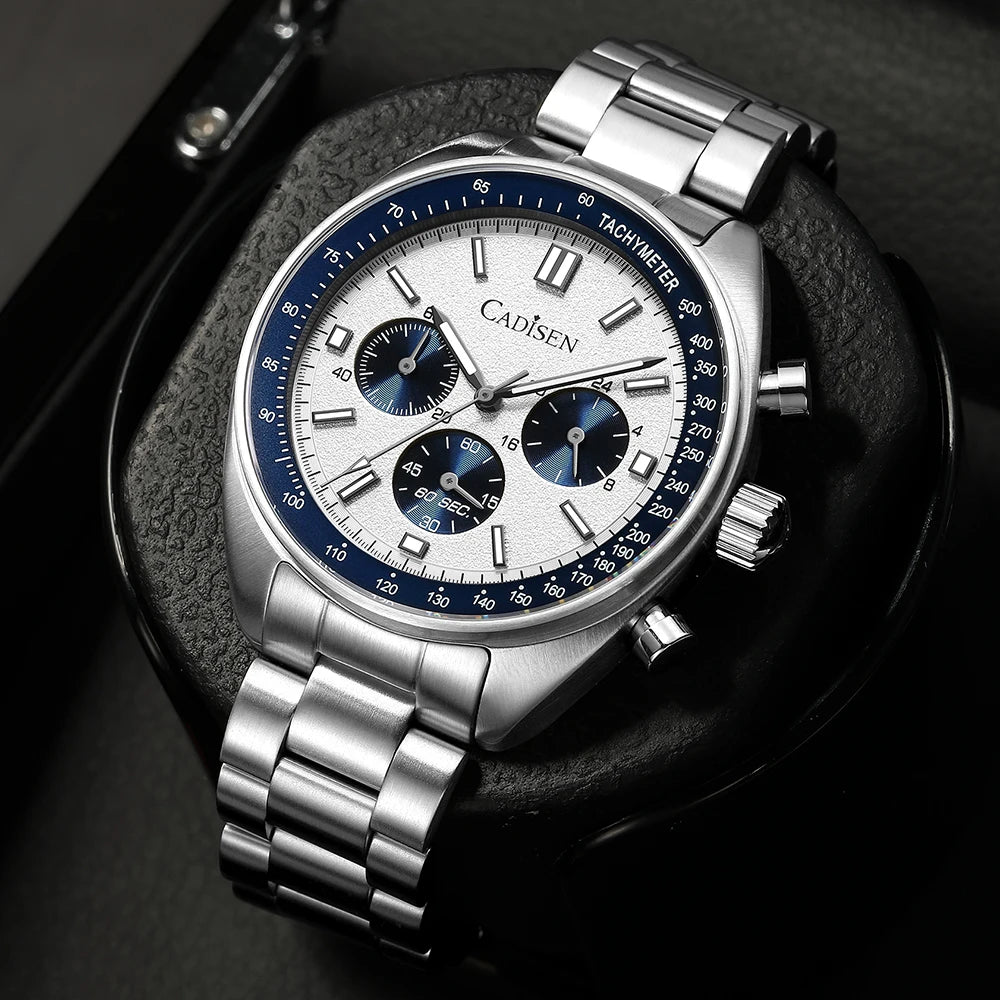 Cadisen C7063 herrklocka – Stoppur, safirglas 42 mm
