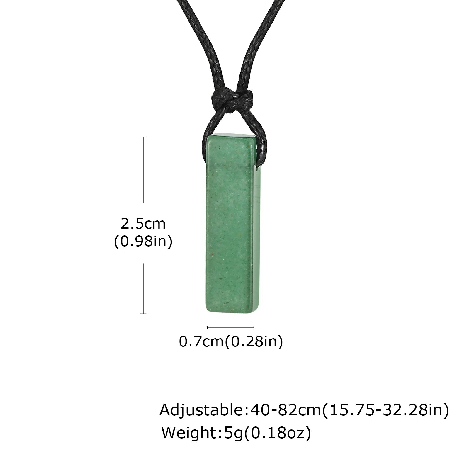 Stenhalsband med svart rep – justerbart