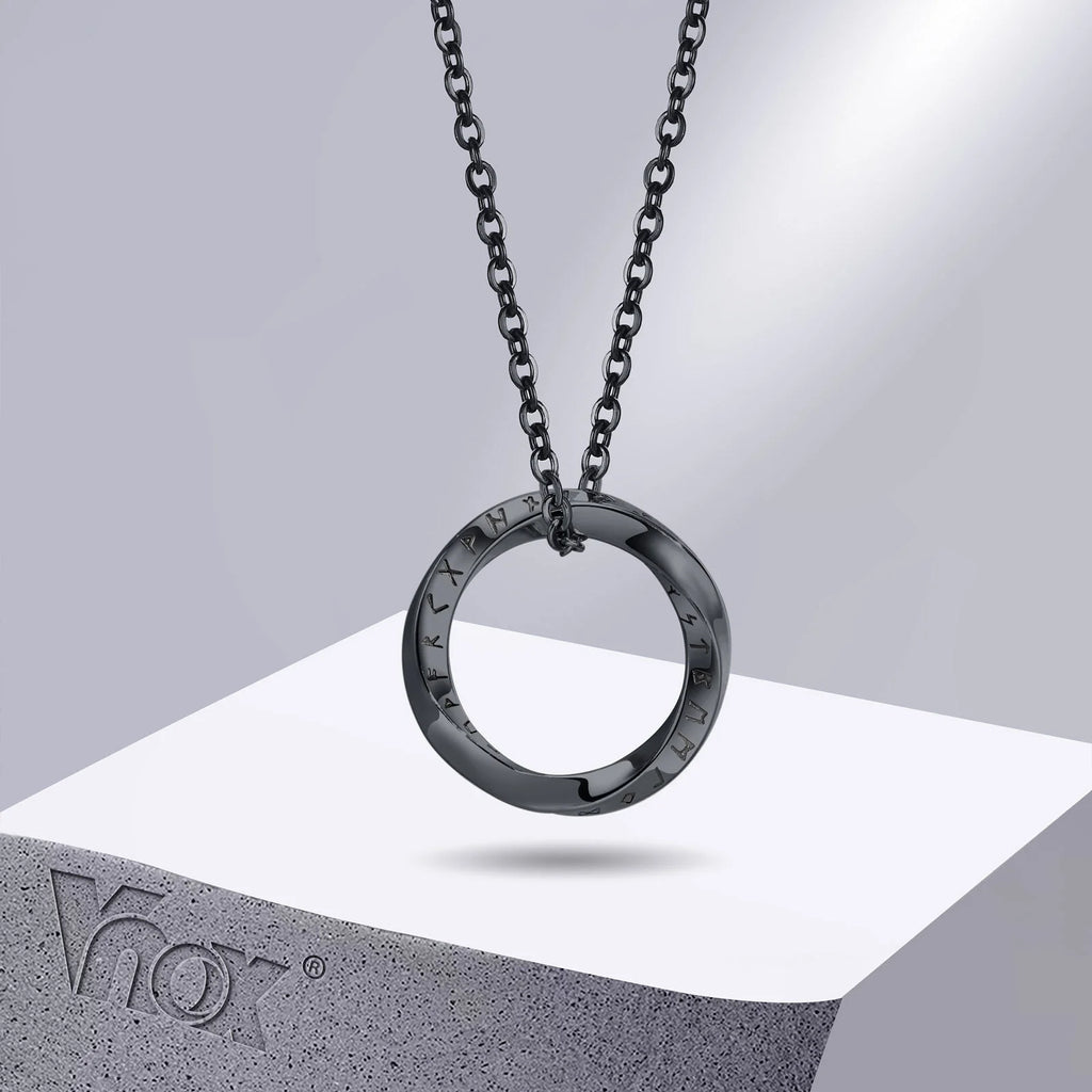 Vikingahalsband herr – rostfritt stål Mobius
