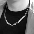 Klassiskt kedjehalsband 6 mm i 925 silver – unisex