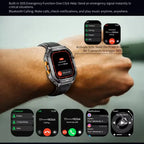 GPS Smartwatch Militärstil – 1.96” AMOLED & 10ATM vattentät