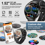 LIGE Smartwatch 360×360 – Bluetooth-samtal & hälsomätning