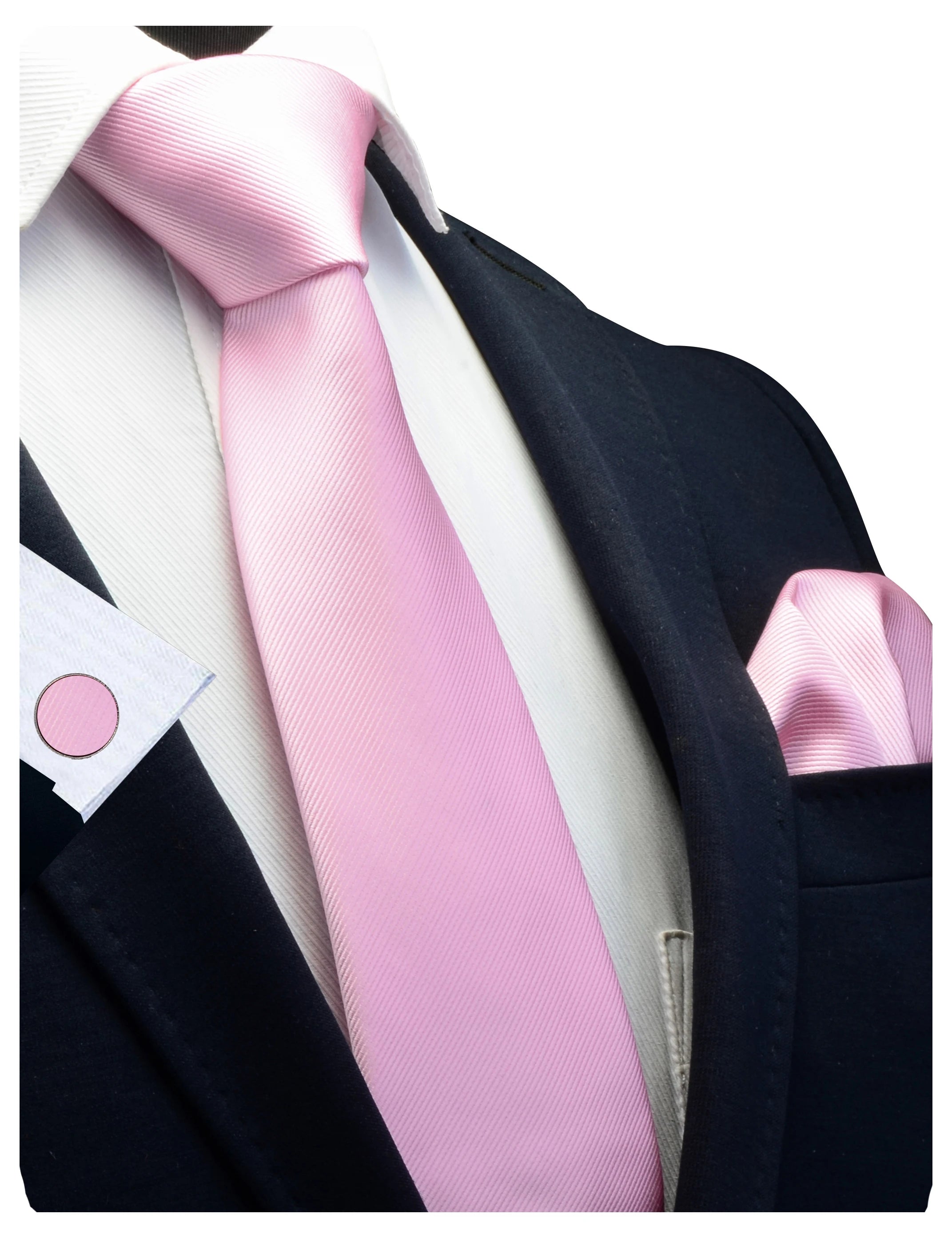 Slipsset för herr – Slips, ficknäsduk & manschettknappar