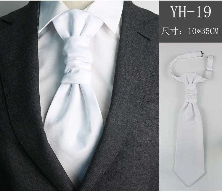 Bröllopsslips Herr – Vit/Svart elegant design