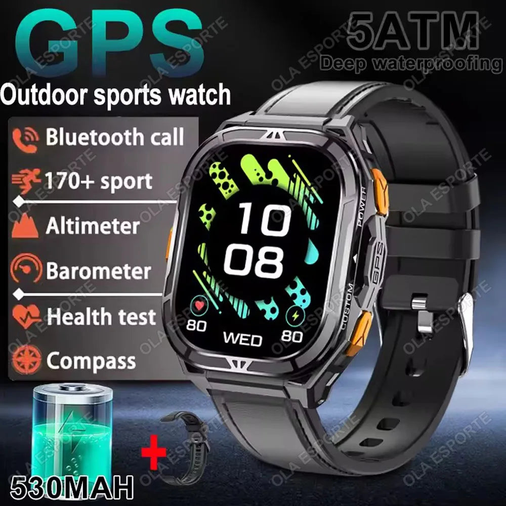X5 GPS Smartwatch – AMOLED 1.96” & 5ATM Militärklassad