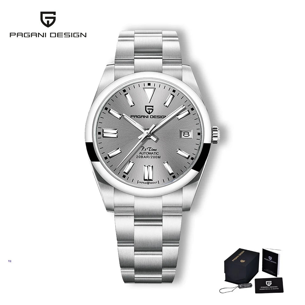 PAGANI Design Automatisk Herrklocka 39 mm – Safirglas & 20 ATM