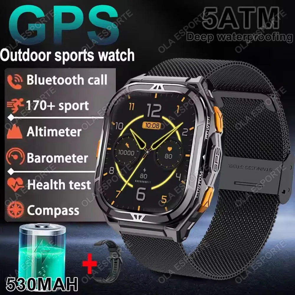 X5 GPS Smartwatch – AMOLED 1.96” & 5ATM Militärklassad