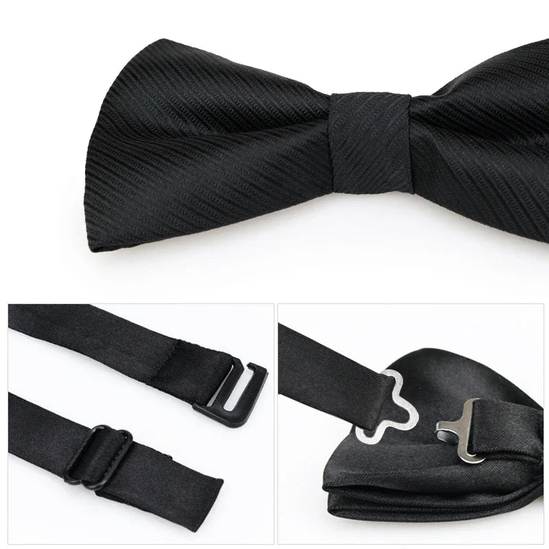Klassisk fluga i polyester & bomull – Enfärgad – Finns i flera varianter