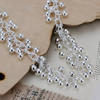 Sterling silver armband dam med pärldesign – elegant kedjearmband