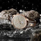 CADISEN C8187 automatisk skeleton‑klocka för herr – Safirglas, miyota‑urverk, 5 ATM