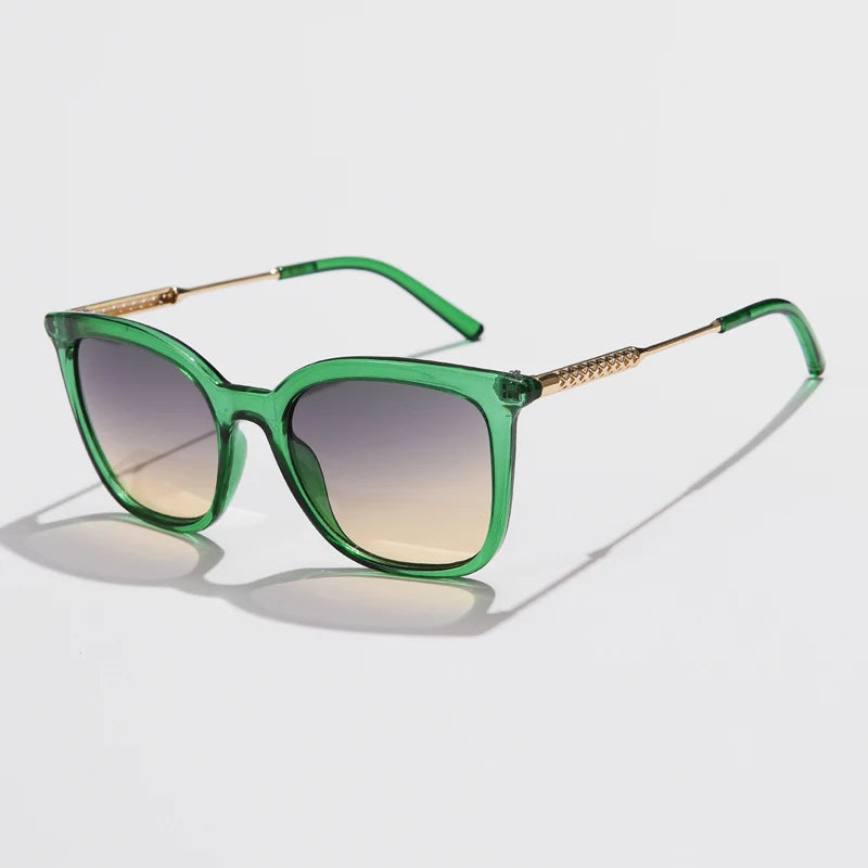 Fyrkantiga Cykelsolglasögon – Retro Unisex Metallram