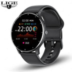 LIGE Smartwatch 1.28” – Bluetooth-samtal & pulsmätning