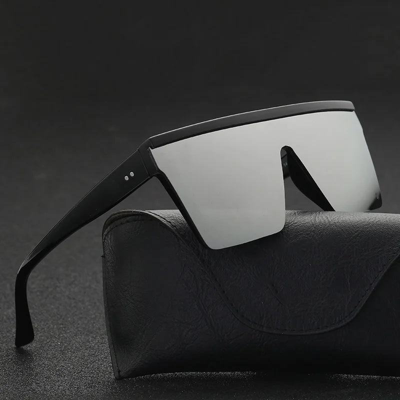 Vintage Flat Top Solglasögon – fyrkantiga UV400 shades unisex