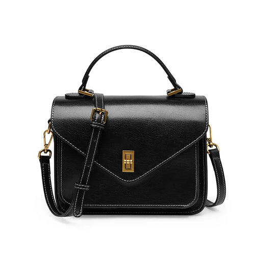 Axelväska i äkta läder dam – klassisk & kompakt crossbody