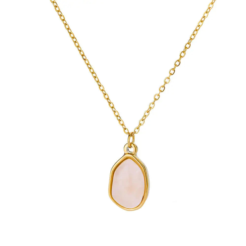 Halsband dam – halsband med healing crystal oregelbundna