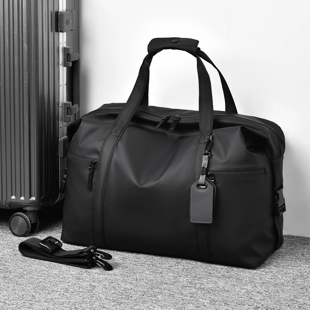 Gymväska herr – svart duffel