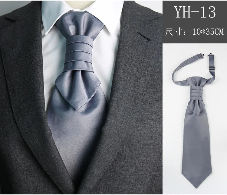 Bröllopsslips Herr – Vit/Svart elegant design