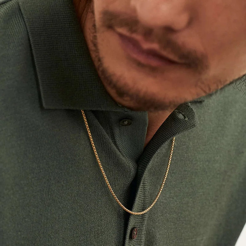 Snyggt halsband för herr – Kedja i rostfritt stål