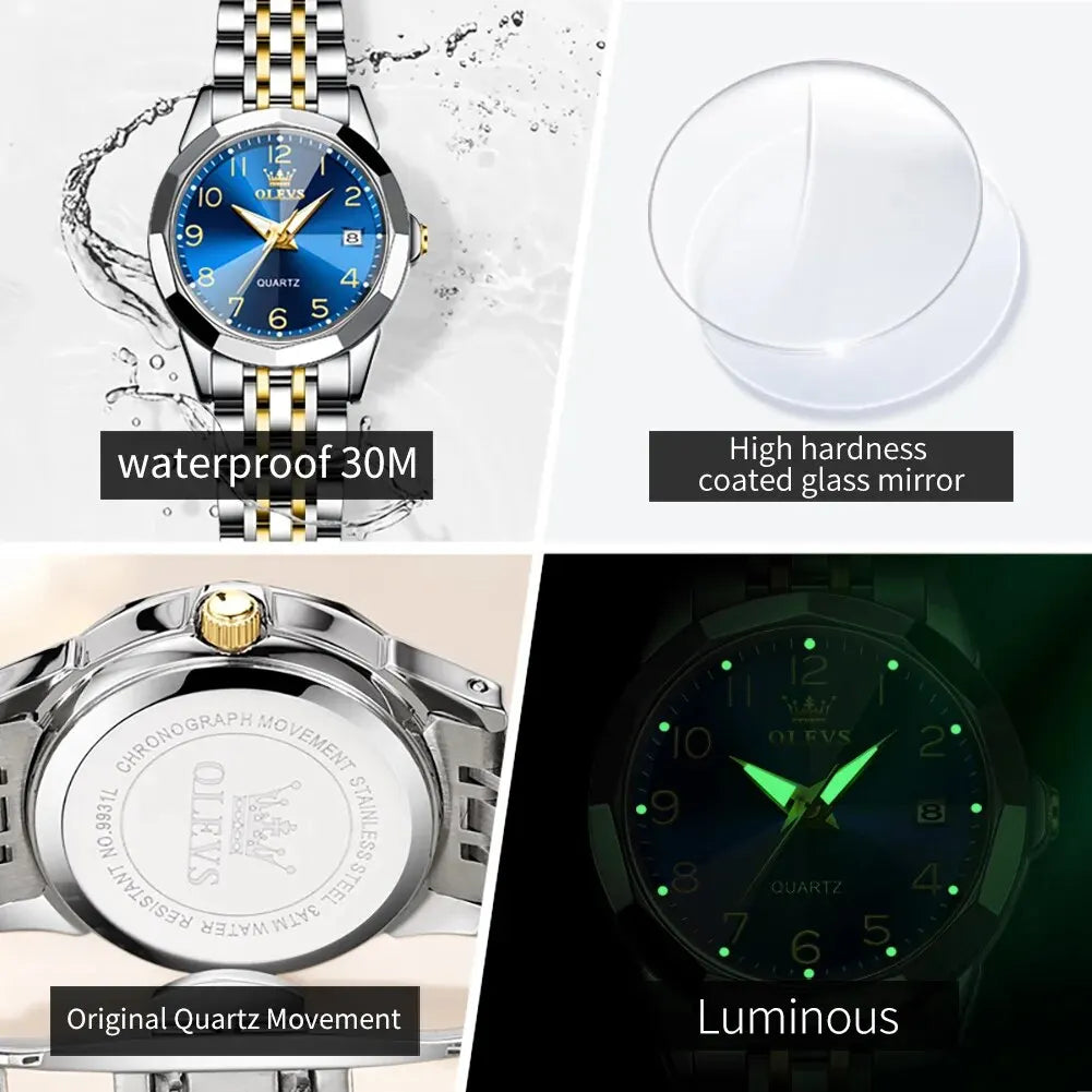 Damklocka OLEVS 9970 Quartz