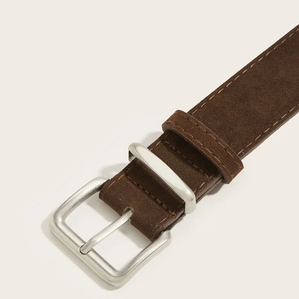 Dam­bälte i PU‑läder med metallspänne – Stilrent modebälte 3,3 cm