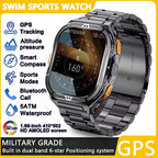 GPS Smartwatch Militärstil – 1.96” AMOLED & 10ATM vattentät