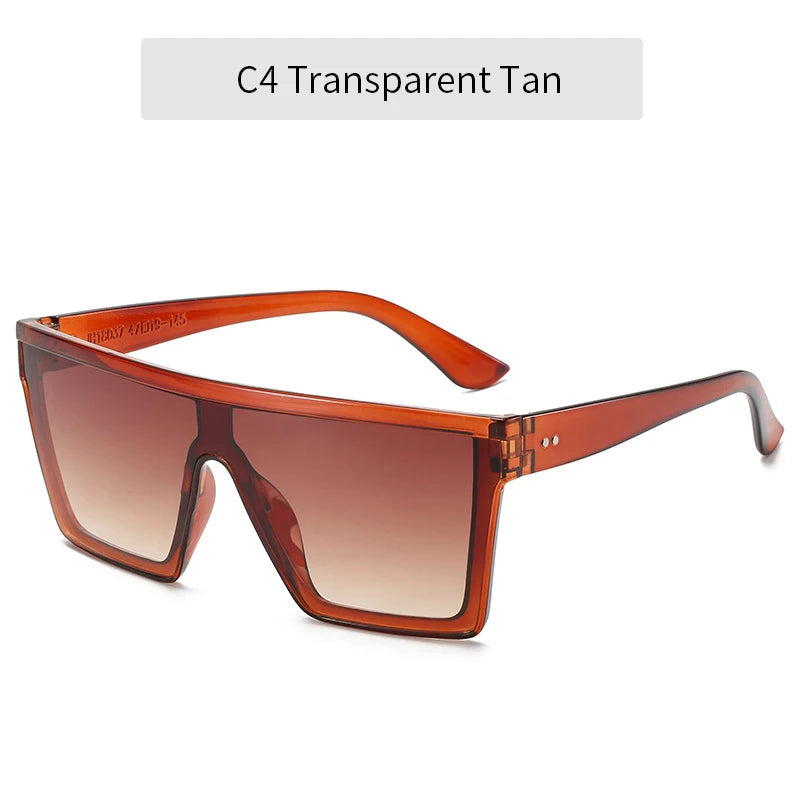 Vintage Flat Top Solglasögon – fyrkantiga UV400 shades unisex