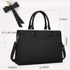 Laptop tote bag dam 15.6 tum – elegant arbetsväska i PU-läder