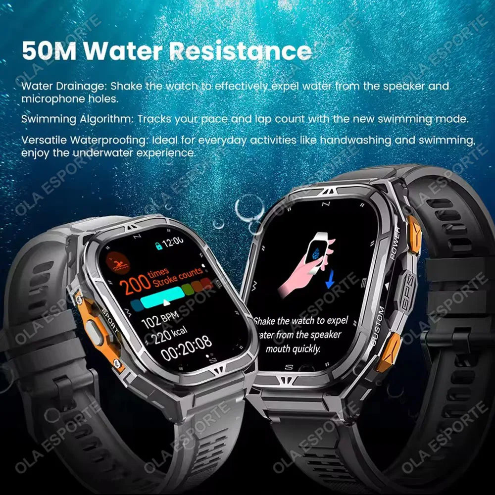 X5 GPS Smartwatch – AMOLED 1.96” & 5ATM Militärklassad