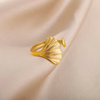 Ring dam – ginkgo blad ring bladformade
