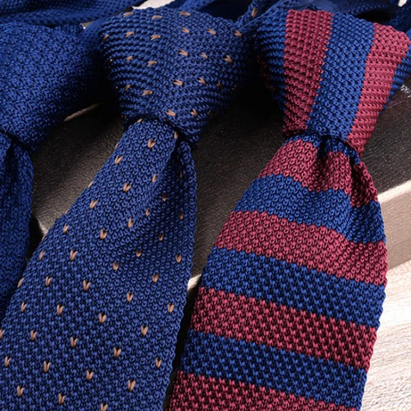 Stickad slips randig – retro stil herr
