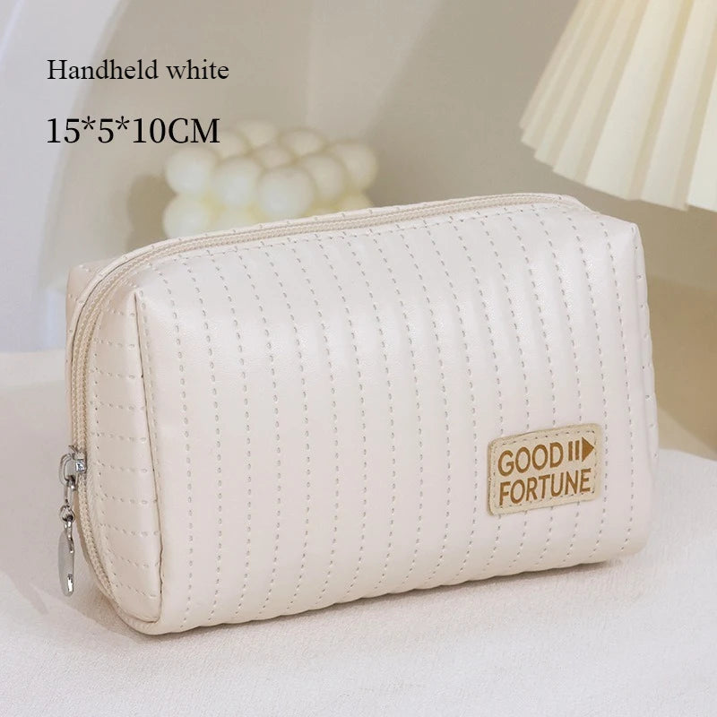 Stor sminkväska i PU läder