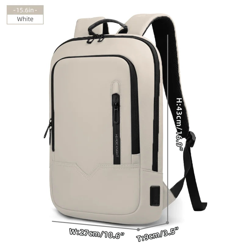 Heroic Knight slim datorryggsäck 15,6–17 tum med laddningsport