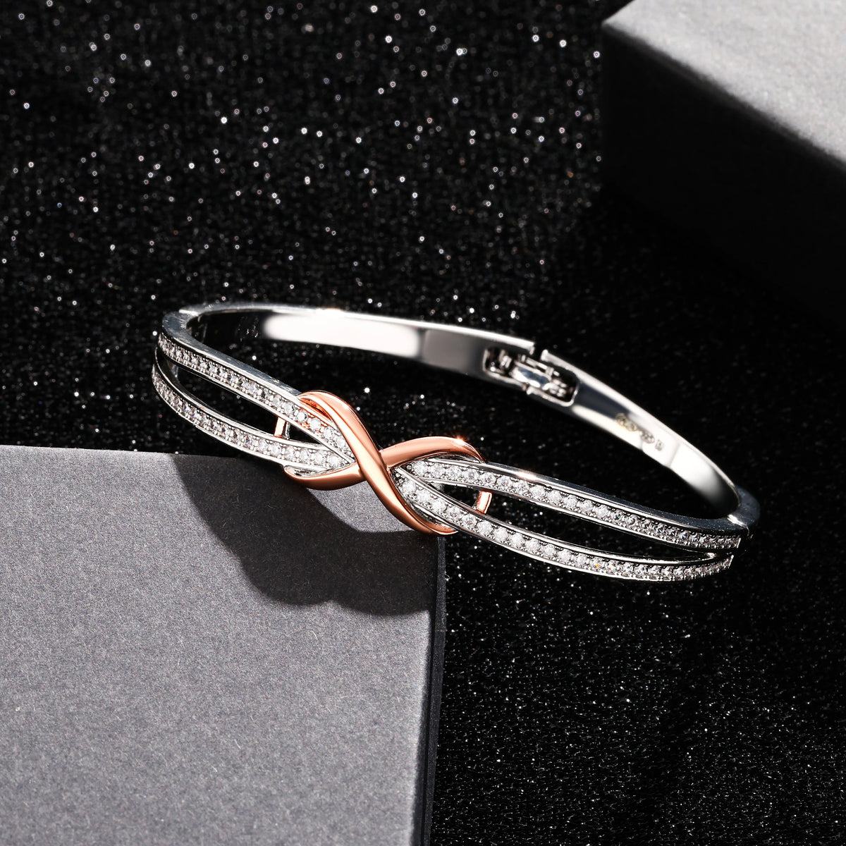 ArtPage stelt armband dam – silverpläterat med roséguldfärgade detaljer