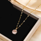 Halsband dam – sakura halsband i stål i rostfritt stål