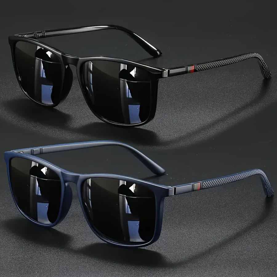 2/3-pack Fyrkantiga Solglasögon – Vintage Unisex UV400