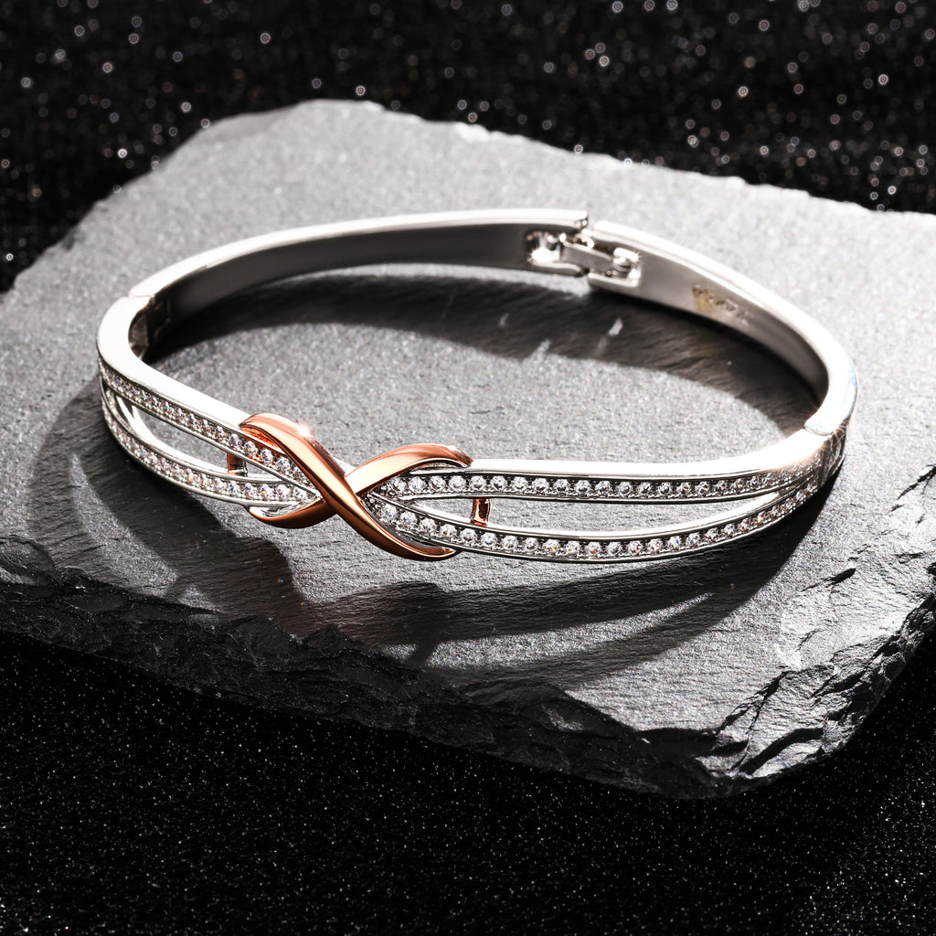 ArtPage stelt armband dam – silverpläterat med roséguldfärgade detaljer