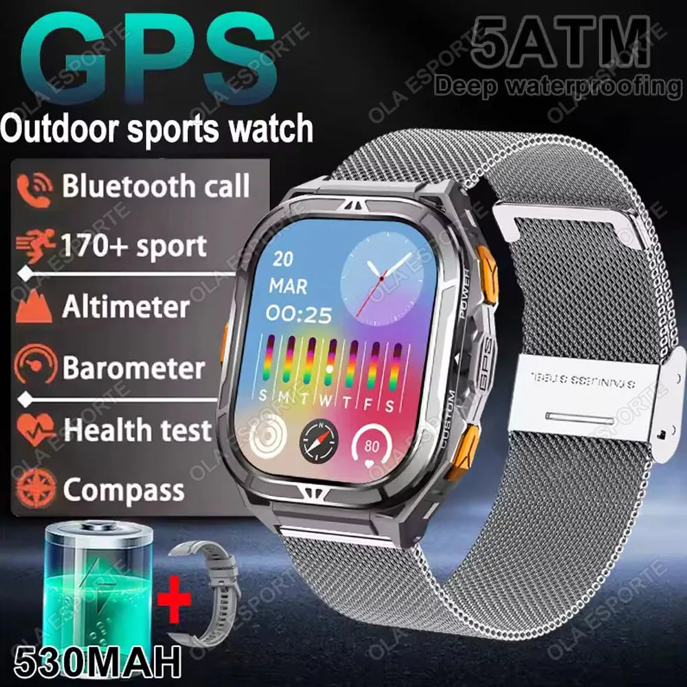 X5 GPS Smartwatch – AMOLED 1.96” & 5ATM Militärklassad