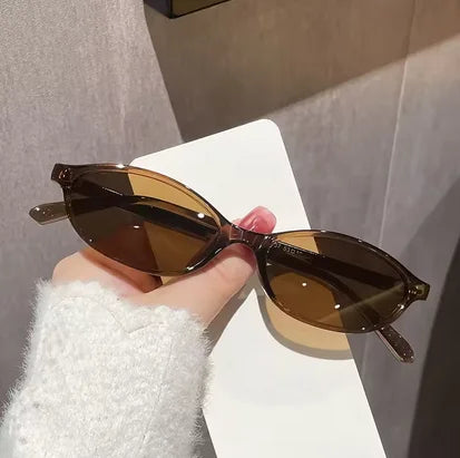 Retro Ovala Solglasögon – Trendiga Cat Eye UV400