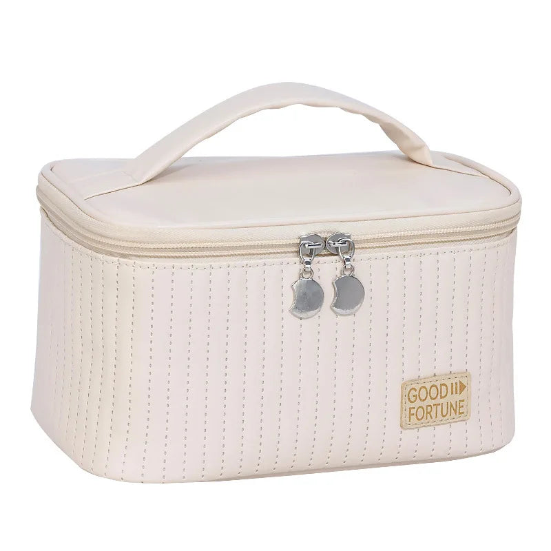 Stor sminkväska i PU läder