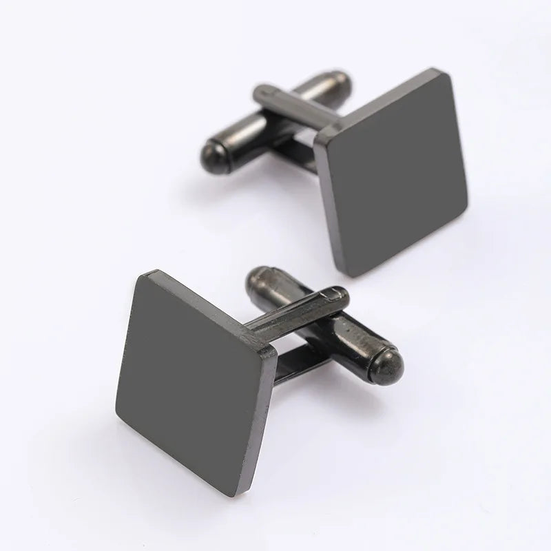 Stilrena manschettknappar i rostfritt stål