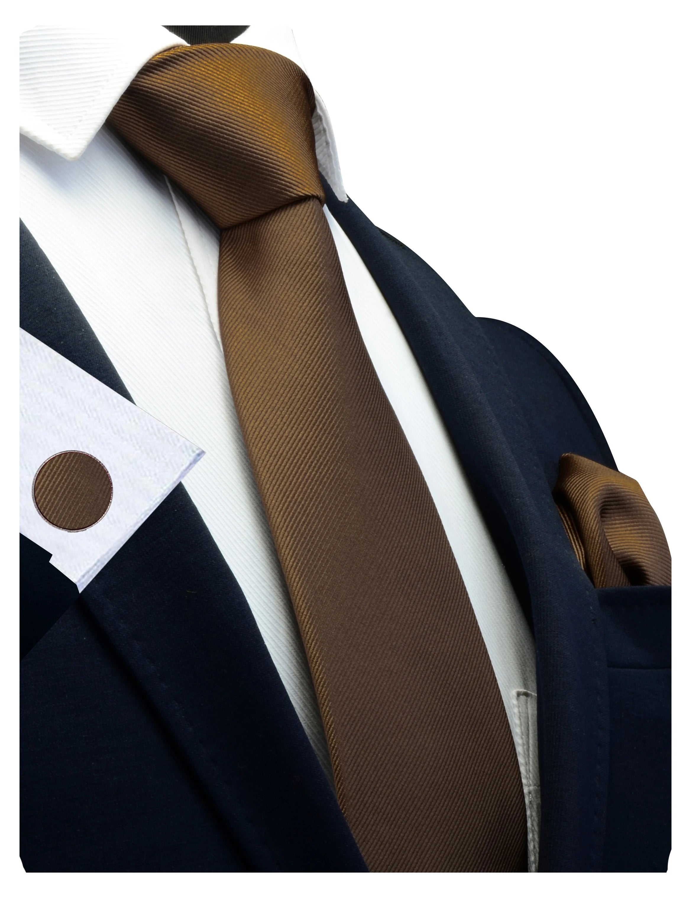 Slipsset för herr – Slips, ficknäsduk & manschettknappar