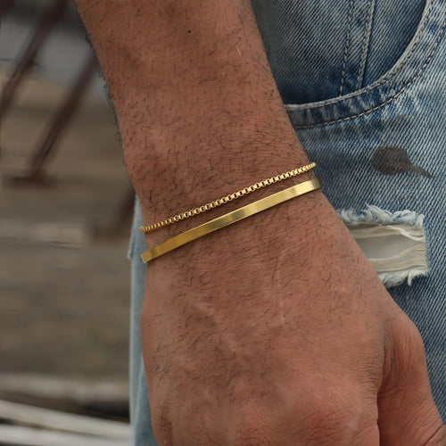 Armband i rostfritt stål – Herrarmband 3-4mm