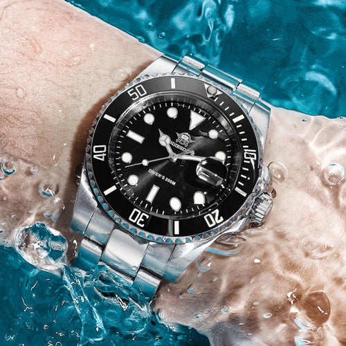 ADDIESDIVE Lyxigt dykarur för herr – 41 mm quartz, 200 m, keramisk