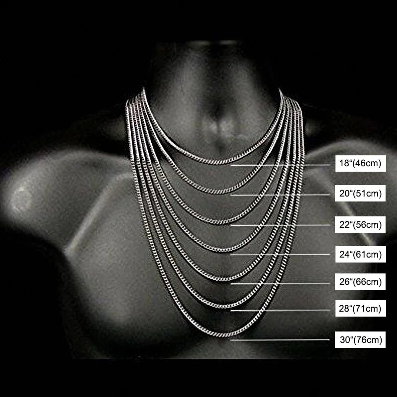Halsband herr fyrkantigt hänge – geometrisk design i rostfritt stål