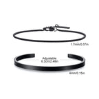 Trendigt armband  för män – 2‑pack i rostfritt stål