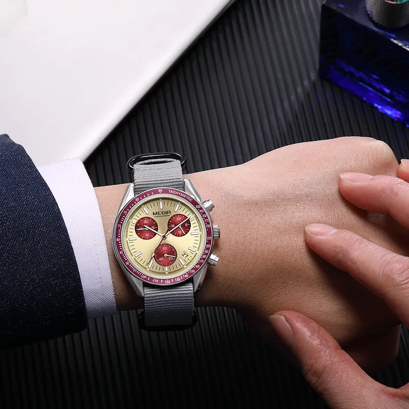 Herrklocka MEGIR canvas – sport & casual