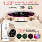 LIGE Dam Smartwatch 1.32” – AMOLED & pulsmätning