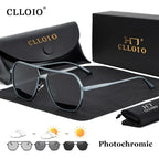 CLLOIO Fotokromiska Solglasögon – polariserade UV400 med aluminiumram