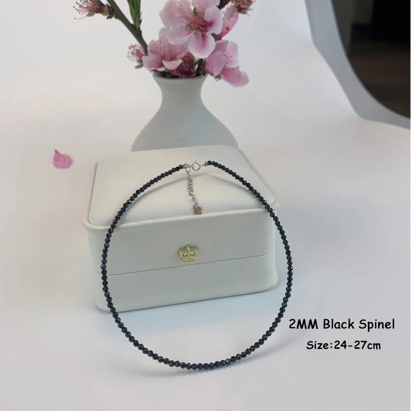 Fotlänk i 925 sterling silver med turmalin 24–27 cm